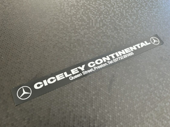 Ciceley Continental - Mercedes - Preston - Dealer Sticker