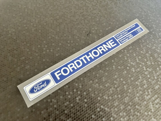Fordthorne - Cardiff Tredegar - Ford - Dealer Sticker