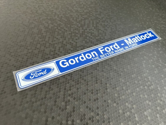 Gordon Ford - Matlock - Ford - Dealer Sticker