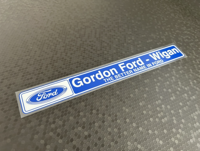 Gordon Ford Wigan Ford Dealer Sticker / DMB Graphics Ltd