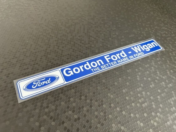 Gordon Ford - Wigan - Ford - Dealer Sticker