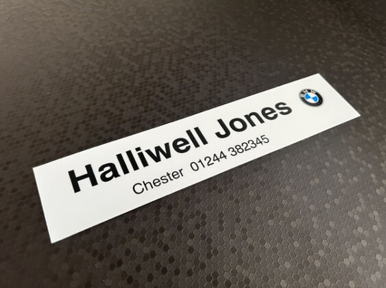 Halliwell Jones - Chester - BMW - Dealer Sticker