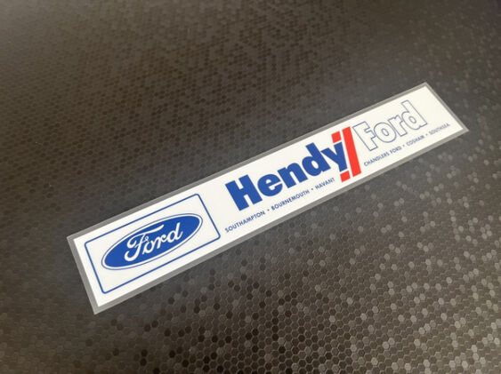 Hendy Ford - Southampton Bournemouth Havant - Dealer Sticker