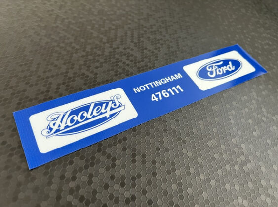 Hooleys - Nottingham - Ford - Dealer Sticker
