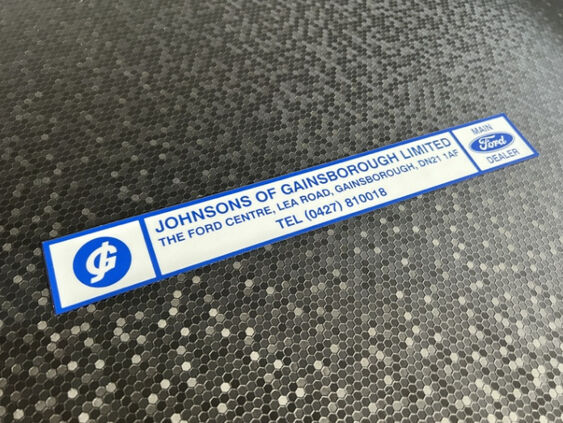 Johnsons of Gainsborough - Ford - Dealer Sticker