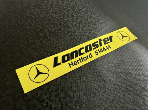 Lancaster - Hertford - Mercedes - Dealer Sticker