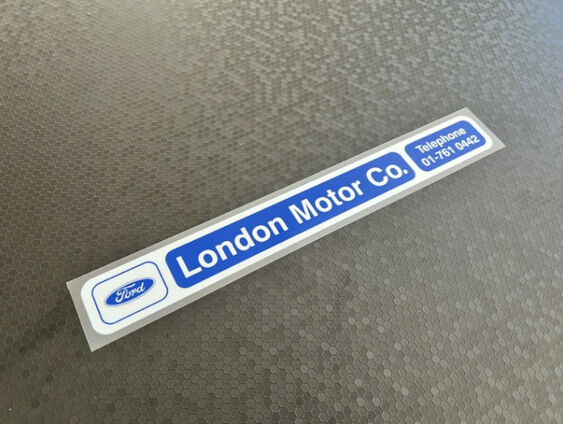 London Motor Co - South East London - Ford - Dealer Sticker
