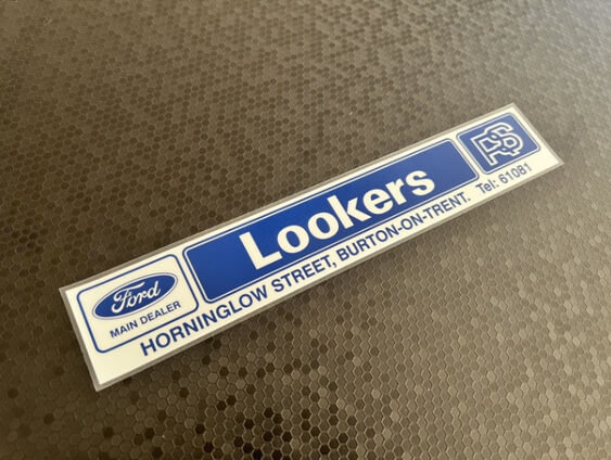 Lookers - Burton on Trent - Ford - Dealer Sticker