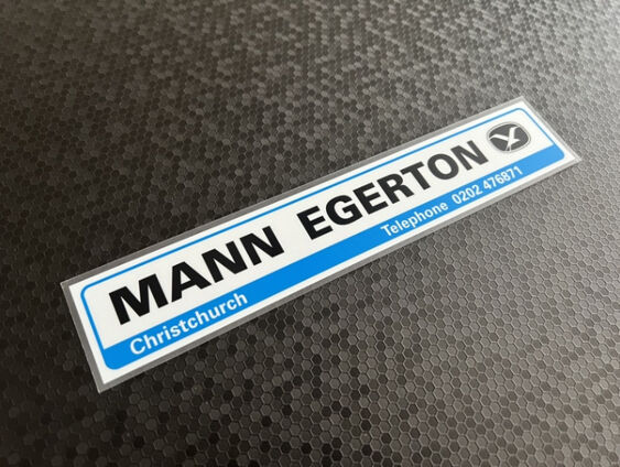 Mann Egerton - Christchurch - Dealer Sticker
