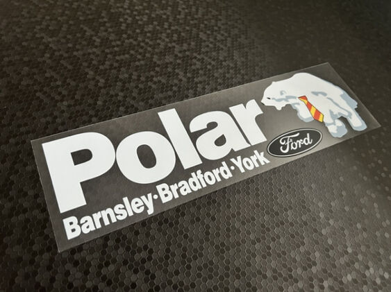 Polar Ford - Barnsley Bradford York - Dealer Sticker