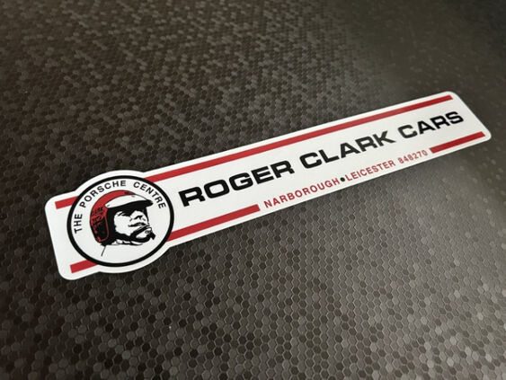 Roger Clark Cars - Leicester - Porsche - Dealer Sticker