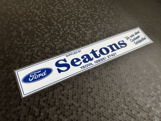 Seatons - Yeovil - Ford - Dealer Sticker