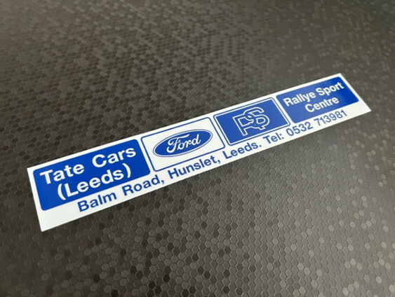 Tate Cars - Leeds - Ford - Dealer Sticker