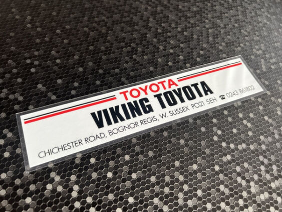 Viking Toyota - Bognor Regis - Dealer Sticker
