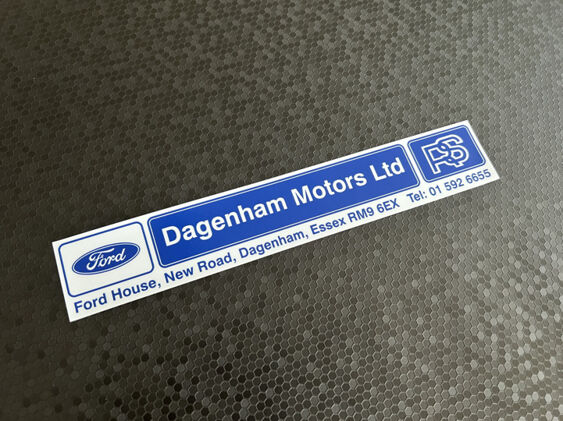 Dagenham Motors - Dagenham Essex - Ford - Dealer Sticker