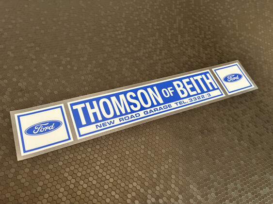 Thomson of Beith - Ford - Dealer Sticker