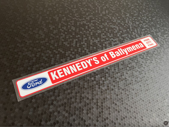 Kennedys of Ballymena - Ford - Dealer Sticker