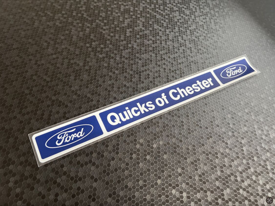 Quicks of Chester - Ford - Dealer Sticker - V2