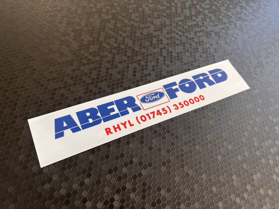 Aber Ford - Rhyl - Ford - Dealer Sticker