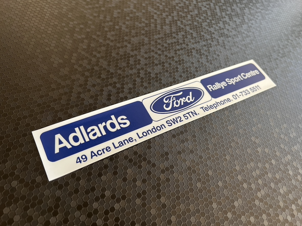Adlards Ford of London Dealer Sticker / DMB Graphics Ltd