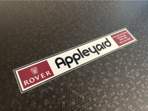Appleyard - Edinburgh - Rover - Dealer Sticker