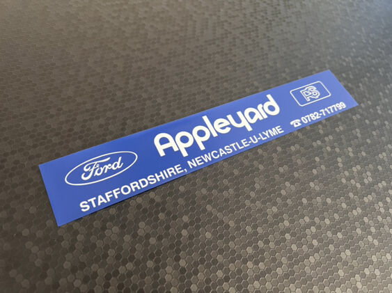 Appleyard - Newcastle under Lyme - Ford - Dealer Sticker