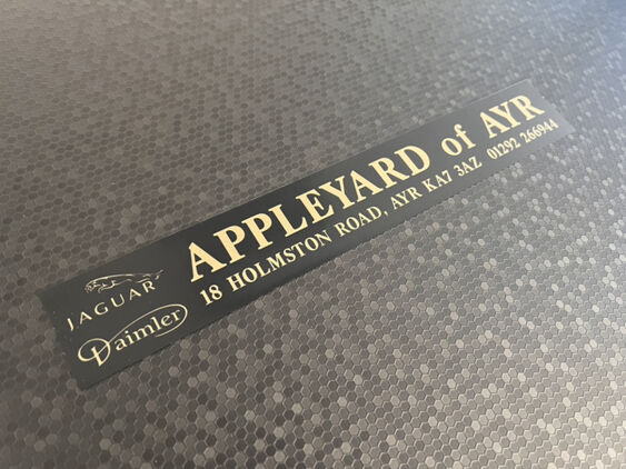 Appleyard of Ayr - Jaguar Daimler - Dealer Sticker