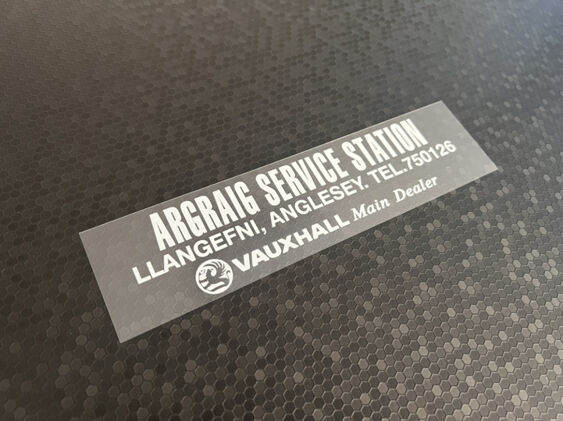 Argraig Service Station - Anglesey - Vauxhall - Dealer Sticker