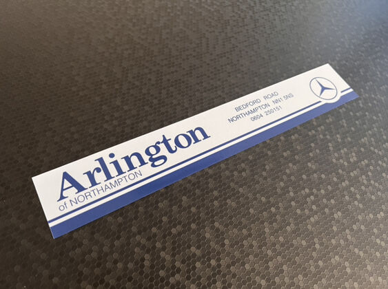 Arlington of Northampton - Mercedes - Dealer Sticker