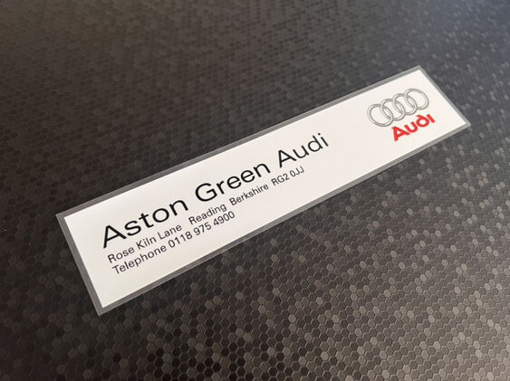 Aston Green Audi - Reading Berkshire - Dealer Sticker