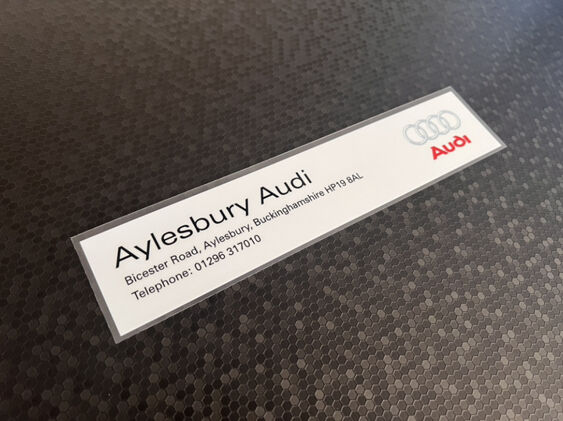 Aylesbury Audi - Aylesbury Buckinghamshire - Dealer Sticker