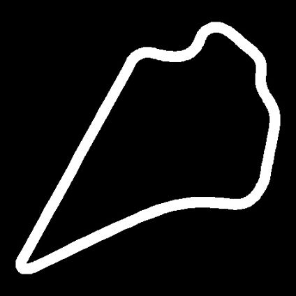 Knockhill Track Outline