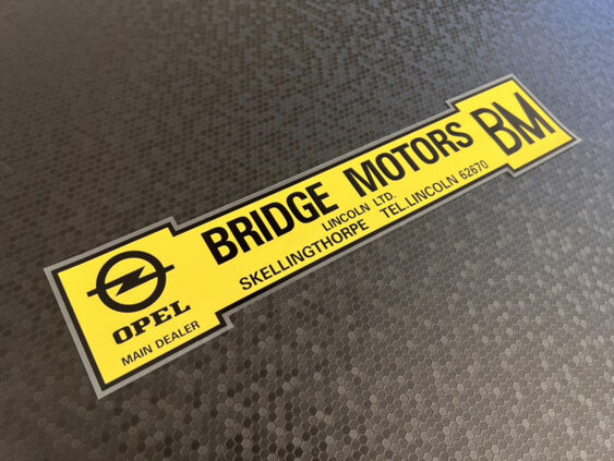 Bridge Motors- Skellingthorpe Lincoln - Opel - Dealer Sticker