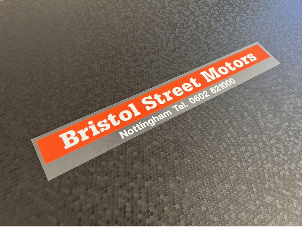 Bristol Street Motors Nottingham Dealer Sticker