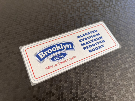 Brooklyn Ford - Alcester Evesham Redditch Malvern Rugby - Service Sticker