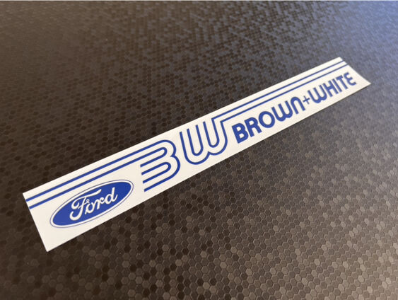 Brown and White - Coventry - Ford - Dealer Sticker