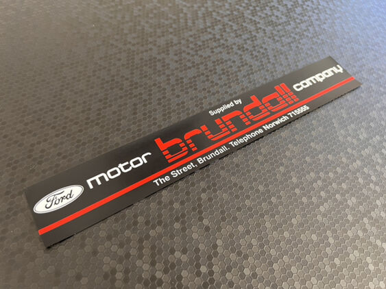 Brundall Motor Company - Norwich - Ford - Dealer Sticker