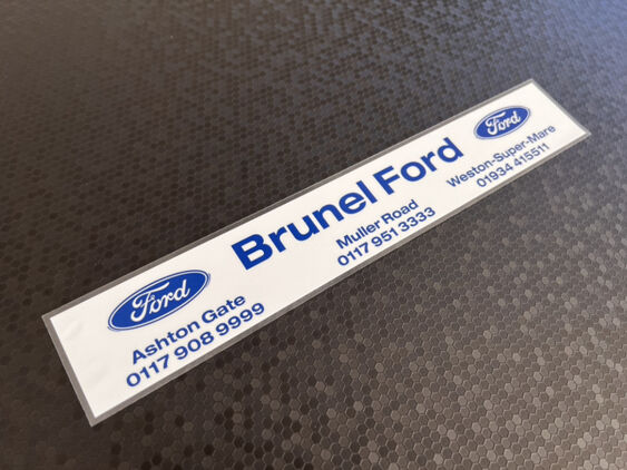 Brunel Ford - Bristol - Weston Super Mare - Dealer Sticker