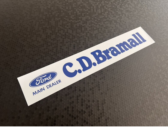 CD Bramall - Shipley West Yorkshire - Ford - Dealer Sticker