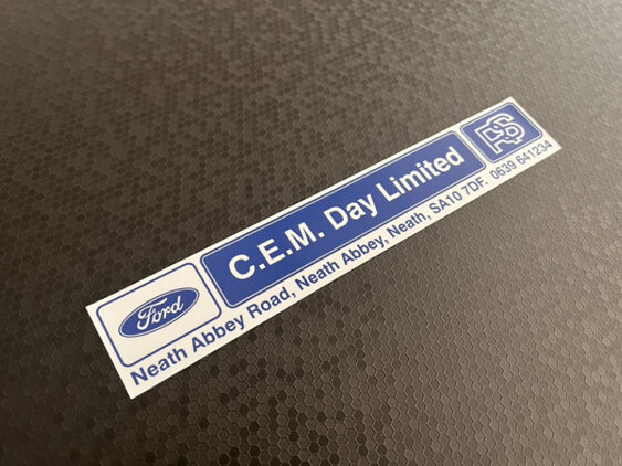 CEM Day - Neath - Ford - Dealer Sticker