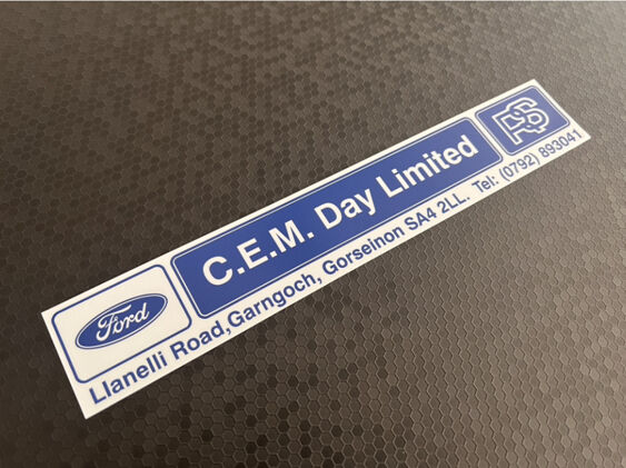 CEM Day - Swansea - Ford - Dealer Sticker