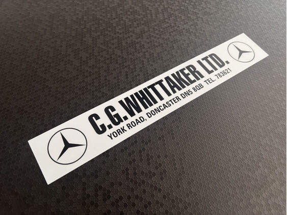 CG Whittaker - Doncaster - Mercedes - Dealer Sticker