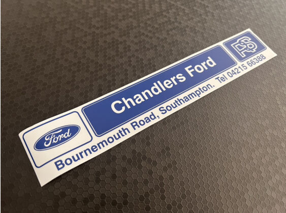 Chandlers Ford - Southampton - Ford - Dealer Sticker