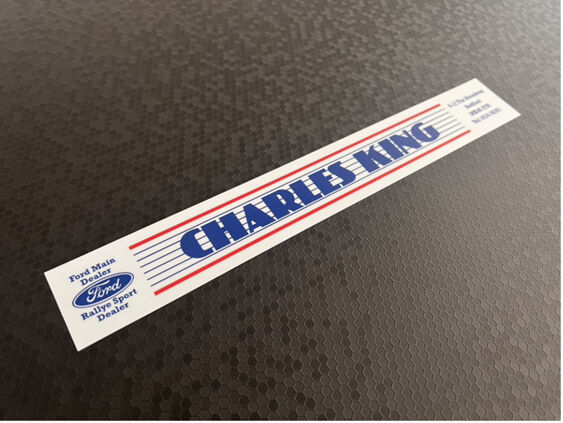 Charles King - Bedford - Ford - Dealer Sticker