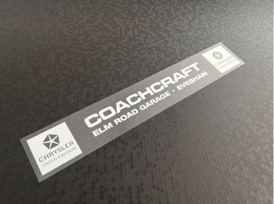 Coachcraft - Evesham - Chrysler - Dealer Sticker