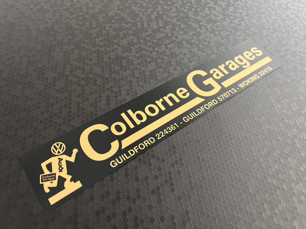 Colborne Garages - Guildford Woking - VW Audi - Dealer Sticker