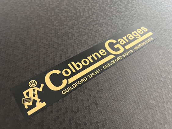 Colborne Garages - Guildford Woking - VW Audi - Dealer Sticker