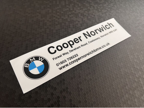 Cooper of Norwich - BMW - Dealer Sticker