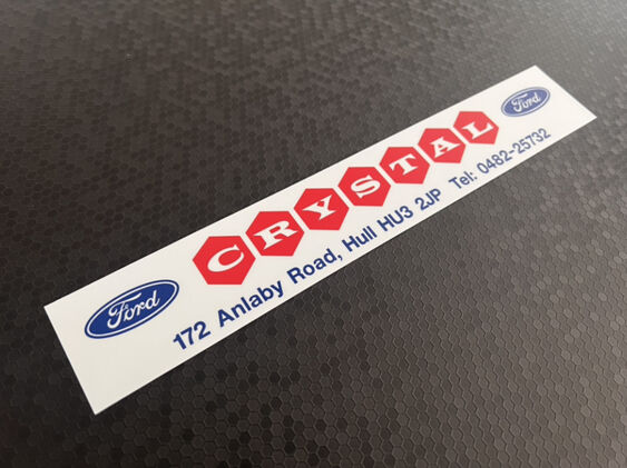 Crystal - Hull - Ford - Dealer Sticker