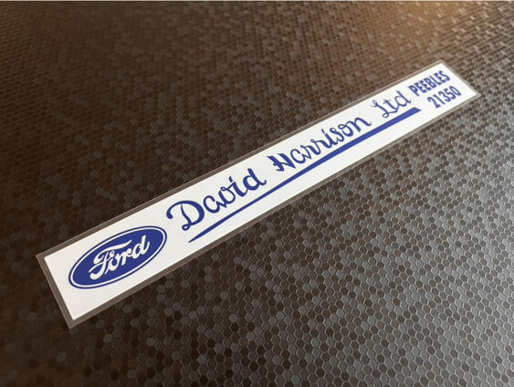 David Harrison - Peebles - Ford - Dealer Sticker
